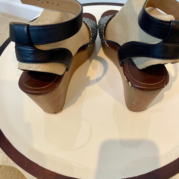 Hinge Clog Wedge Buckle Sandals Size 8.5 - Picture 8 of 13